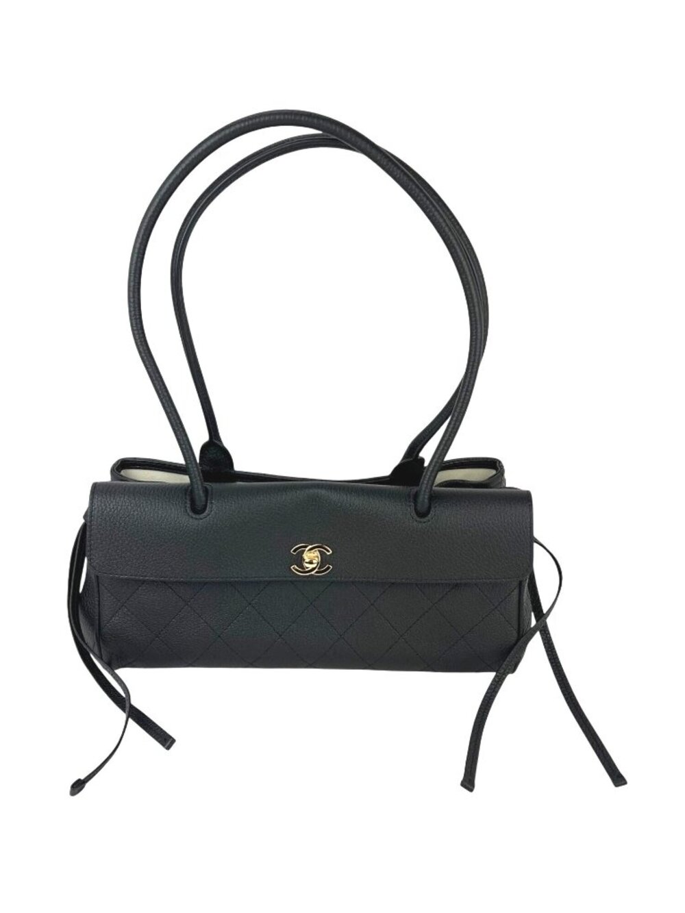 Chanel Stitched Urban Essentials Grained Calfskin Small Shopping Tote